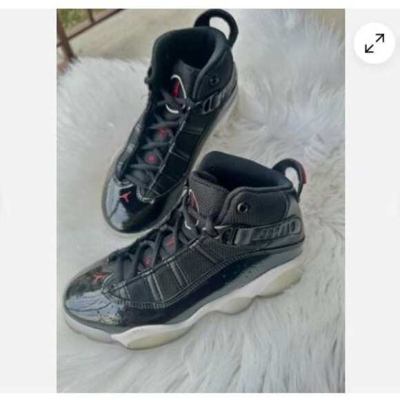 Nike Jordan 6 rings Shoes Kids unisex Size US Kids 13 C Black - Picture 7 of 12
